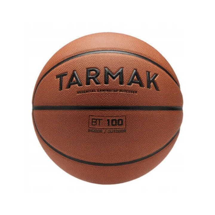 Minge de baschet Tarmak BT100, dimensiune 7, exterior din PVC, pentru jocuri in aer liber si in sala