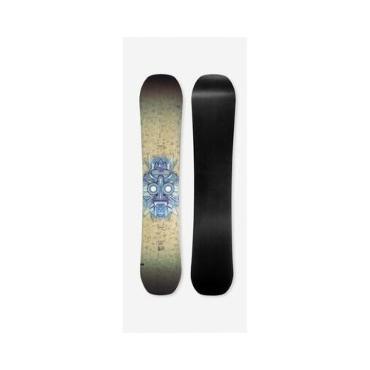 Deska snowboard Dreamscape Endzone 500, 100% neagra, Twin Tip, dimensiuni variate