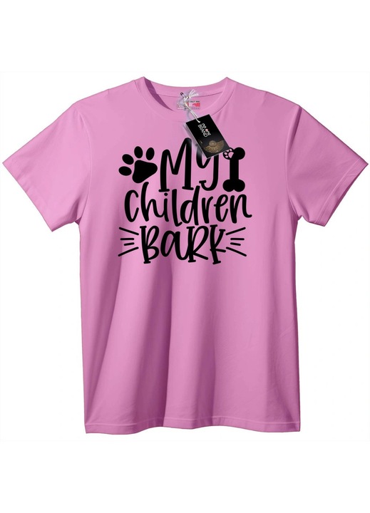 Póló: A gyerekeim ugatnak, Candy Pink