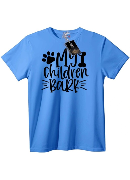 Póló: A gyerekeim ugatnak, Világoskék