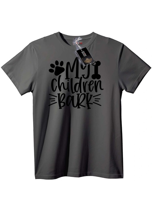 Póló: A gyerekeim ugatnak, Szürke