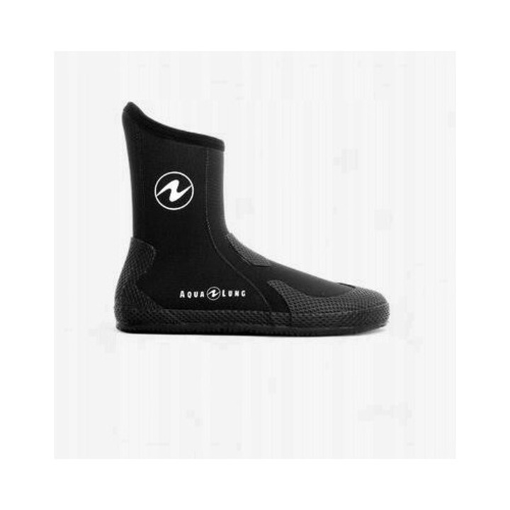 Buty de scufundare Aqualung Superzip, neopren 3 mm, antiderapante, cu fermoar YKK, 8 mm grosime talpa