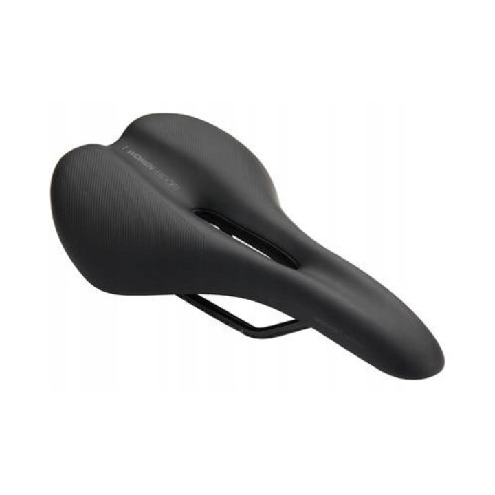 Siodlo ergonomic pentru bicicleta Decathlon 30, 3h utilizare, forma larga, culoare neagra