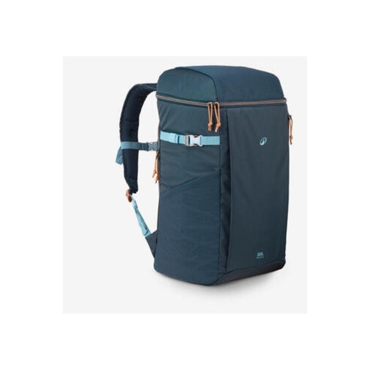 Rucsac frigider Quechua 100, 30 litri, pentru 4-6 persoane, dimensiuni 32x25x50cm, multicolor