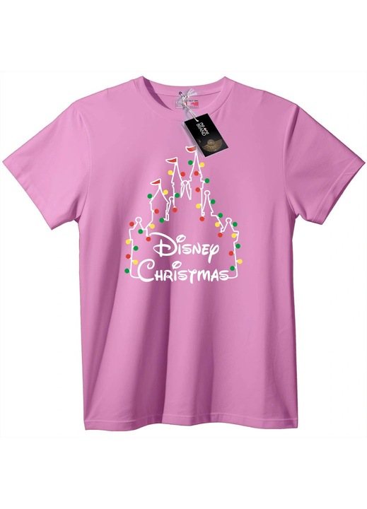 Disney Karácsonyi kastély póló, Candy Pink