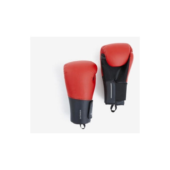 Felnőtt boxkesztyű, Outshock, 100-as modell, kényelmes, párnázott, 10oz