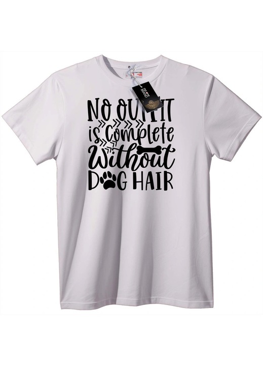Póló. Kutya szőr nélkül a ruha nem teljes., Fehér