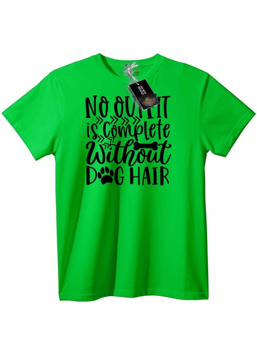 Póló. Kutya szőr nélkül a ruha nem teljes., Világoszöld