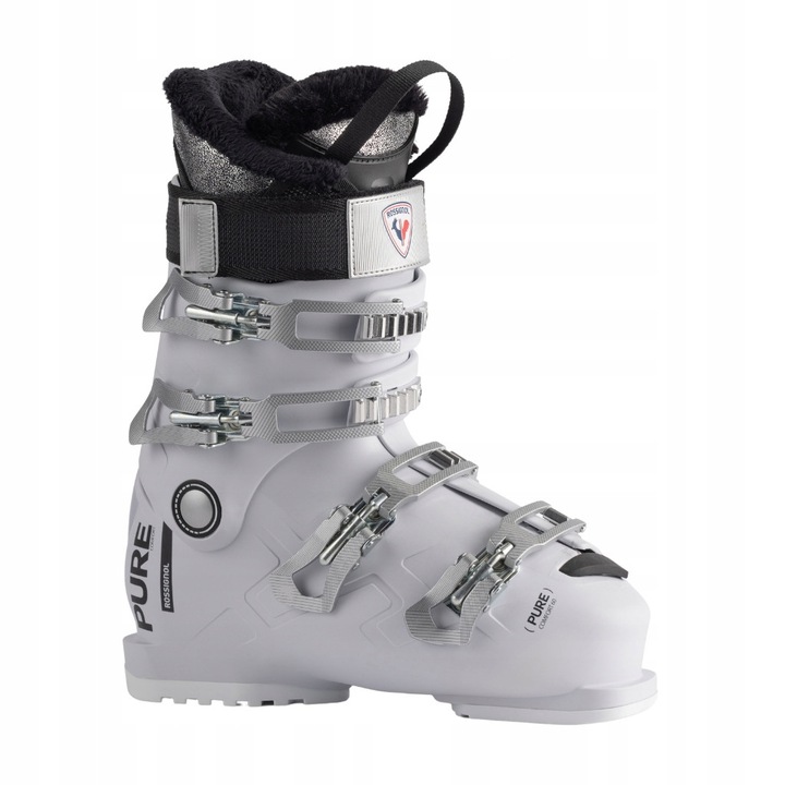 Clapari Rossignol Pure Comfort 60, 104mm, alb-gri, 24.5