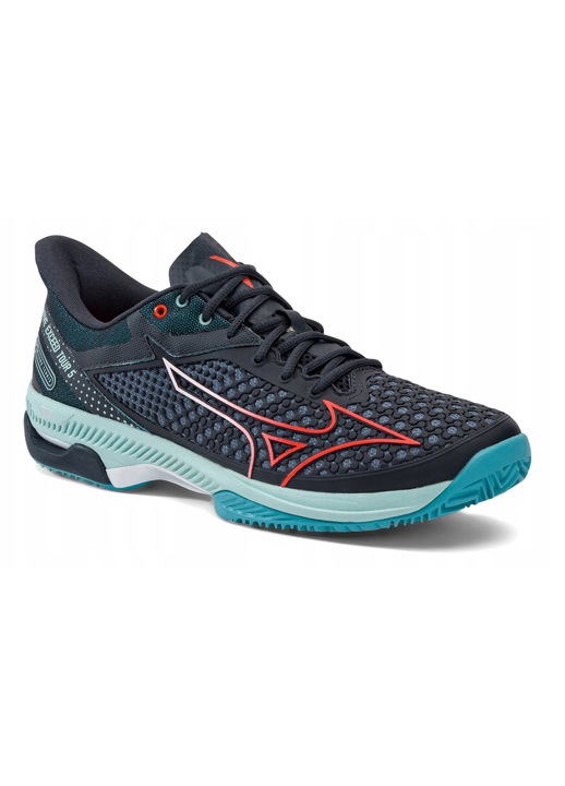Мъжки спортни обувки Mizuno Wave Exceed Tour 5 CC, тъмносини, изкуствена кожа, за клей