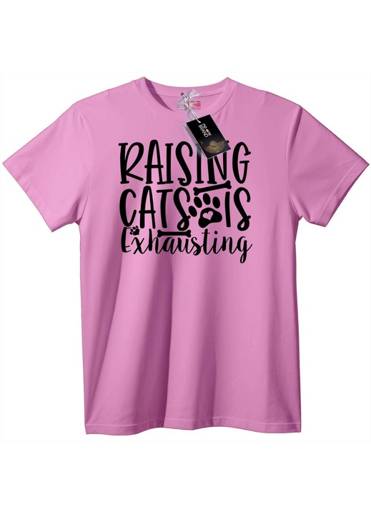 Póló A macskanevelés kimerítő, Candy Pink