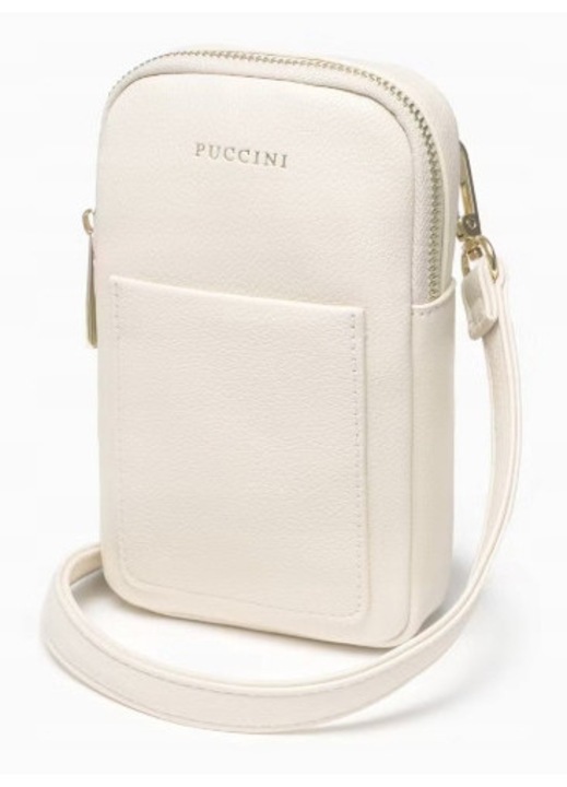 Geanta dama PUCCINI Elegance Collection, neagra, 19x11x4,5cm, cu curea reglabila