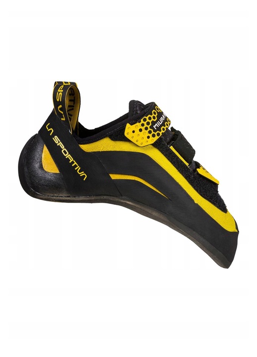 Pantofi La Sportiva Miura VS, inchidere velcro, piele naturala, Negru/Galben