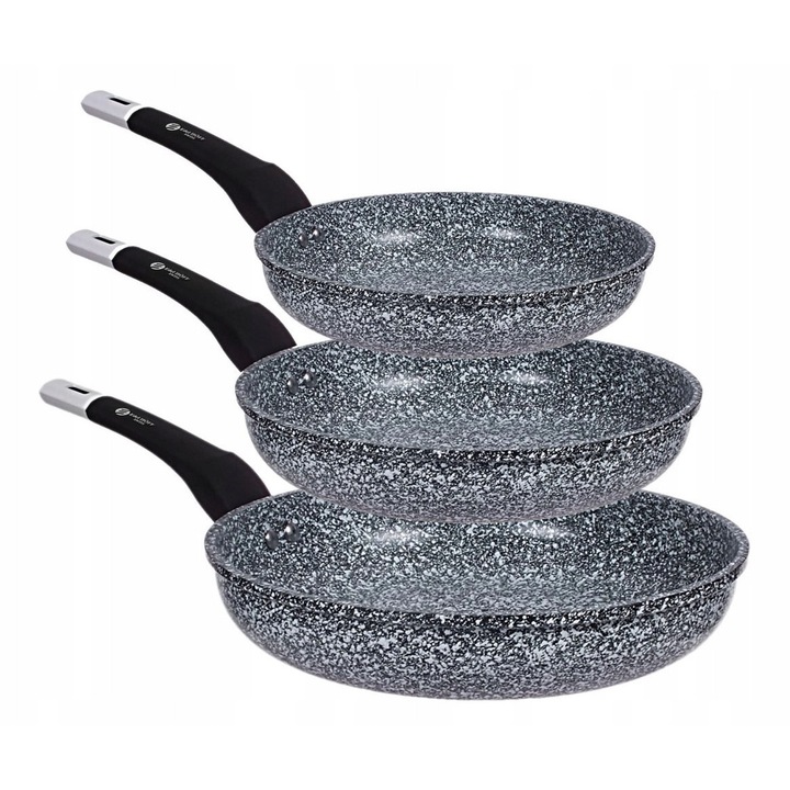 Set tigai Edel HOFF, granit, 20x24x28cm, termorezistent, gri