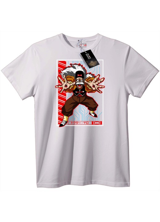 Póló Dr. Gero piros szalag, Fehér