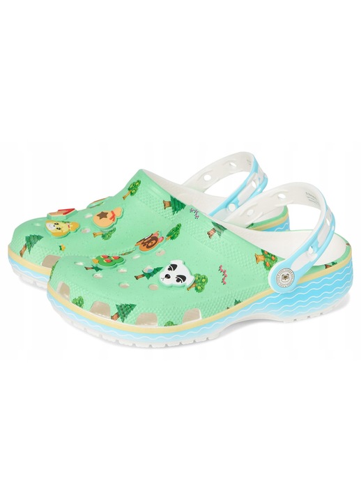 Детски чехли Crocs Classic Animal Crossing, многоцветни, синтетичен материал