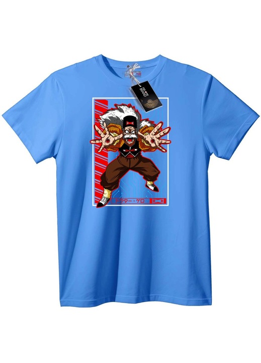 Póló Dr. Gero piros szalag, Világoskék