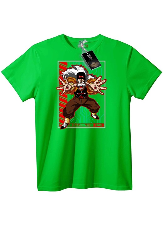 Póló Dr. Gero piros szalag, Világoszöld