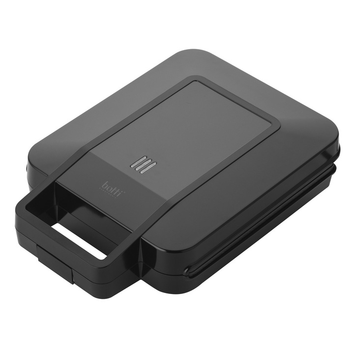 Sandwich-maker Botti, Rosti, 1200W, 4 triunghiuri, negru, compact