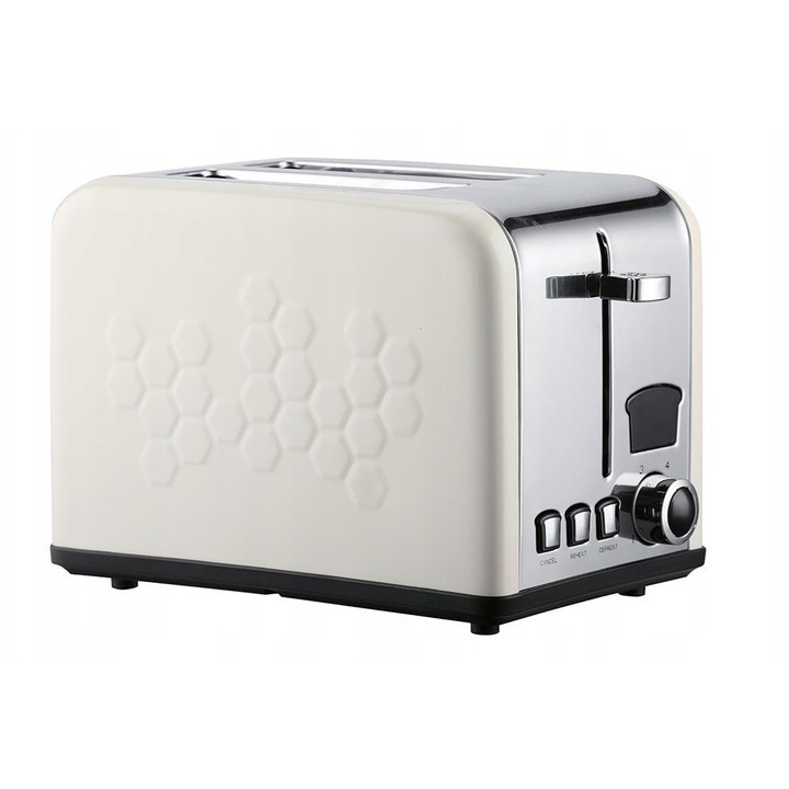 Тостер Botti Ivo, 2 камери, 6 нива на препичане, бял, 685-815W