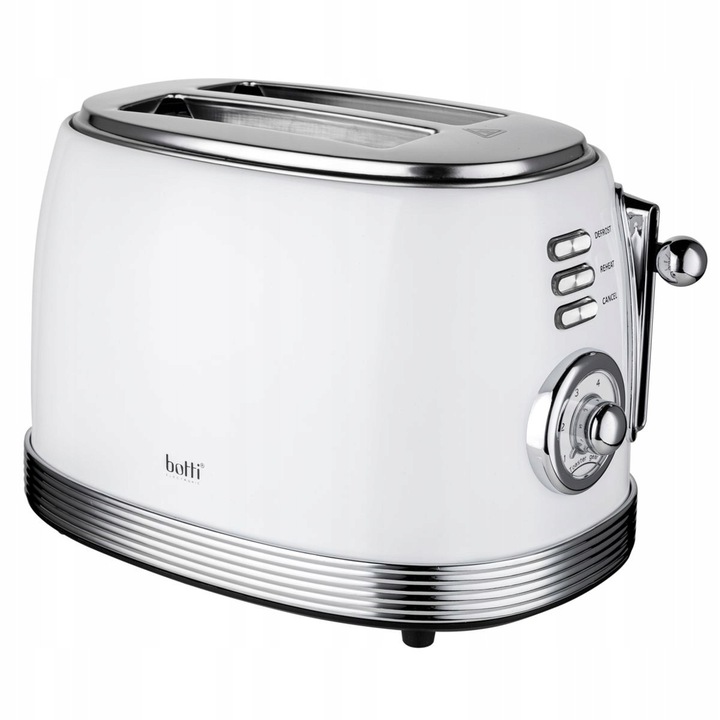 Тостер Botti Royal Line 850W с 2 отделения, функция за размразяване и притопляне