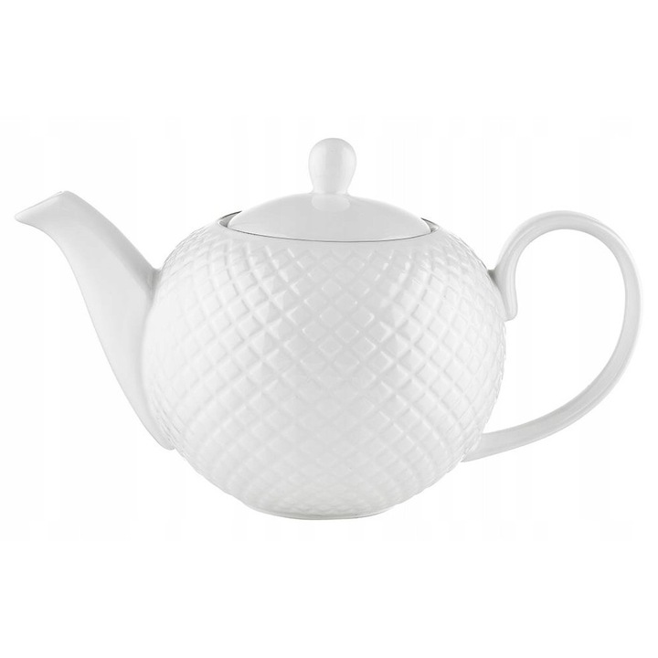 Florina Tiffany Platinium 1l teáskanna, porcelán, fehér, eredeti design