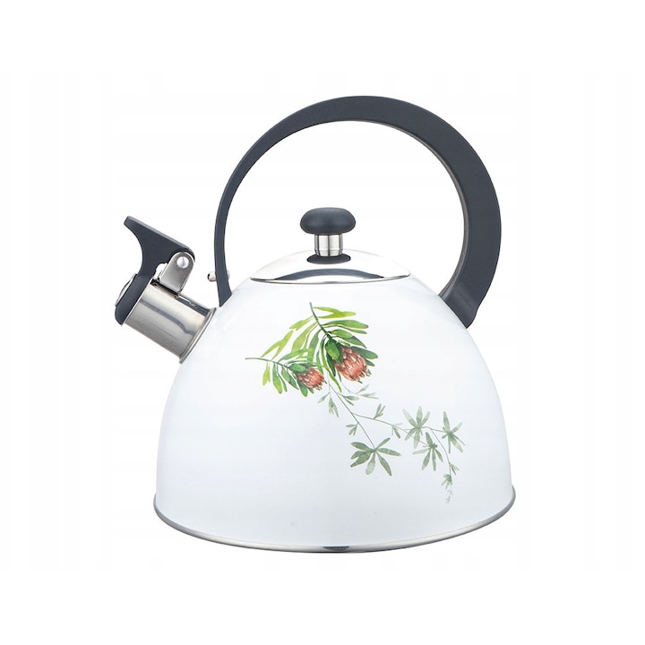 Fierbator electric Botti Vivien 0.9L 1000W sticla alba cu LED