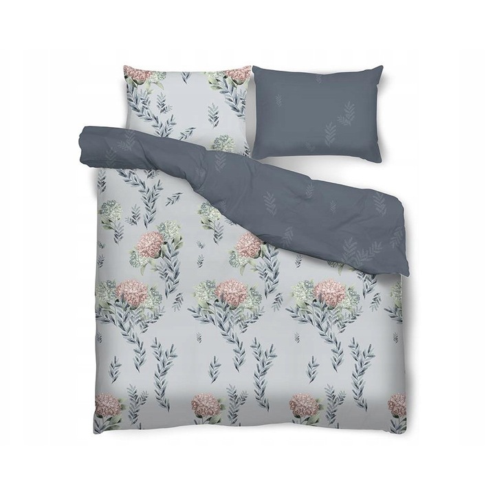 Set lenjerie de pat Miss Lucy Dolce Vita, 100% bumbac satinat, 220x200 cm, 2x70x80 cm, multicolor