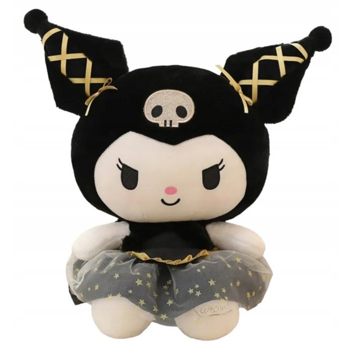Maskotka Pluszowa Kuromi, 50x30cm, neagra