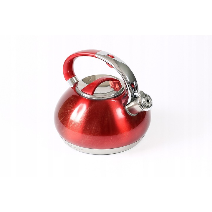 Edel HOFF 3.0L teáskanna, hagyományos, síppal, gáz, indukciós, fekete