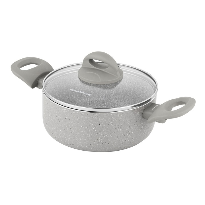 Oala Florina Isla 18cm 1.6L Aluminiu Bej cu Capac