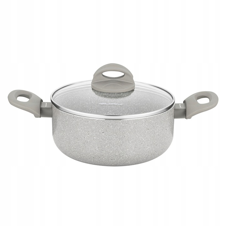 Oala Florina Isla 20cm 2.4L Aluminiu Bej cu Capac