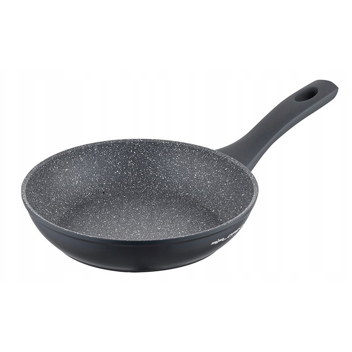 Tigaie aluminiowa Savoy, 22 cm, neagra, non-stick, pentru toate tipurile de plite