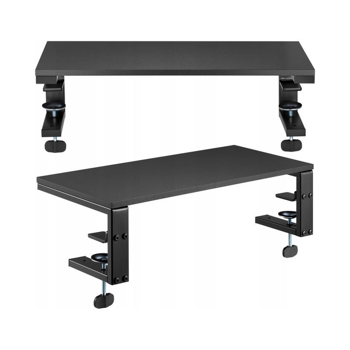 Стойка за монитор, Mozos Ergo-Clamp, черна, 550x250x236мм, капацитет 20кг, комплект
