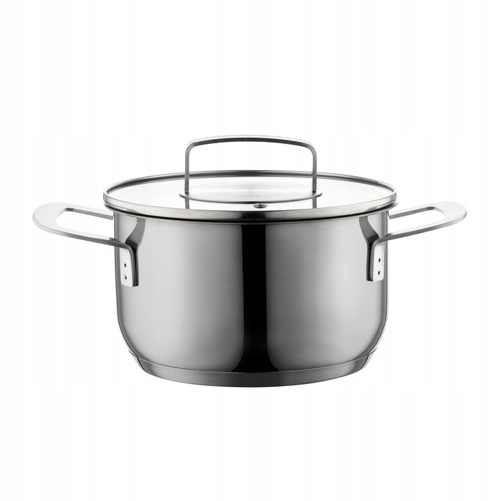 Oala Florina Infinity 18cm 2.2L, otel inoxidabil, negru, inductie