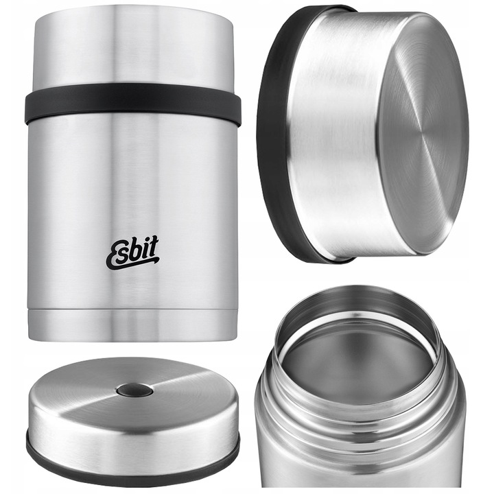 Termos Esbit Food Jug Sculptor 0,75l, inox, capacitate 0,75l, culoare argintie, dimensiuni 164x112mm