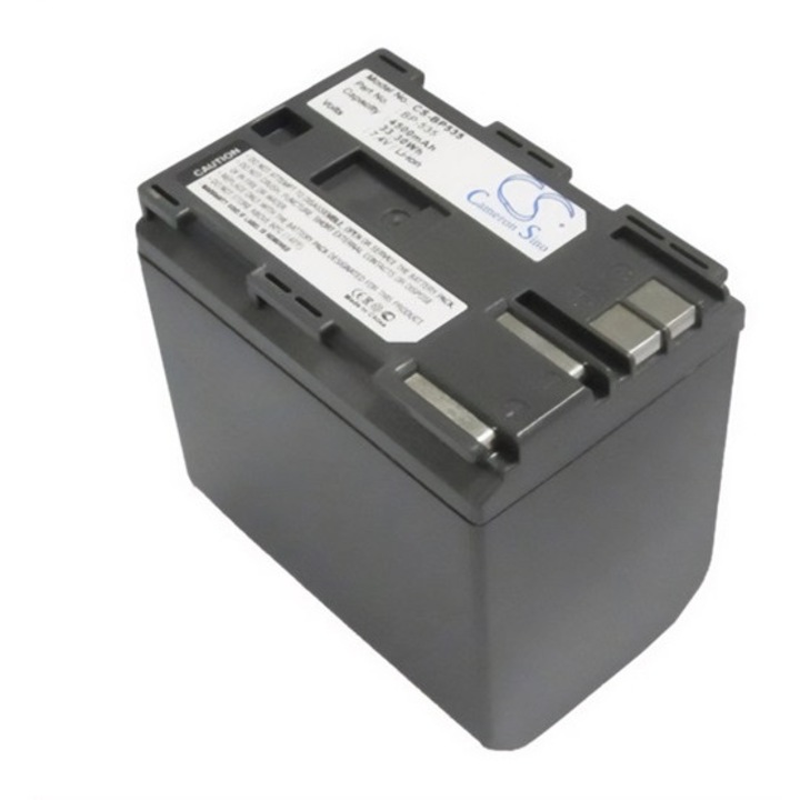 Cameron sino li-ion akkumulátor, 7.4v, 4500mAh, kompatibilis canon bp-535 szürke-vel