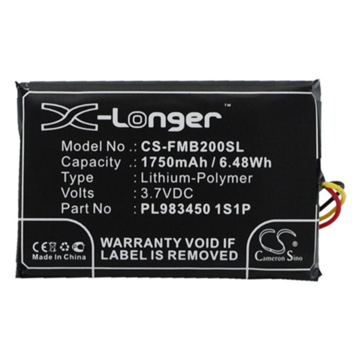 Cameron sino li-polymer akkumulátor, 3.7v, 1750mAh, kompatibilis falcom pl9834501s1p -vel