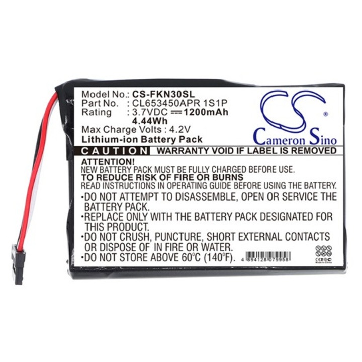 Cameron sino li-ion akkumulátor, 3.7v, 1200mAh, kompatibilis falk cl653450apr1s1p -vel