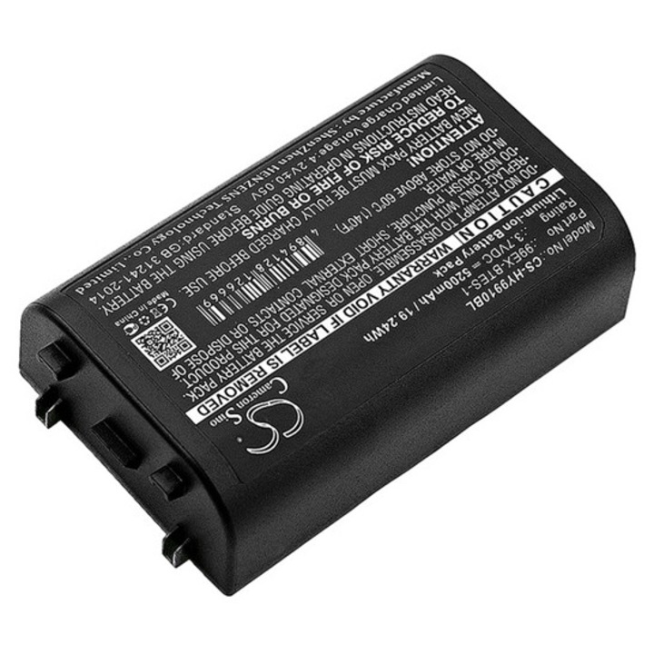 Cameron sino li-ion akkumulátor, 3.7v, 5200mAh, kompatibilis honeywell 99ex-btec-1 -vel