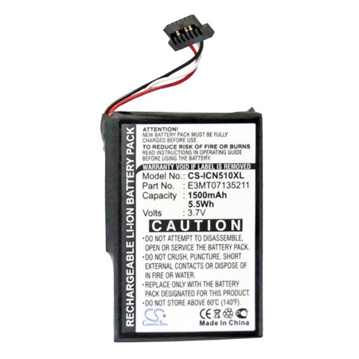 Cameron sino li-ion akkumulátor, 3.7v, 1500mAh, kompatibilis navman e3mt07135211 -vel