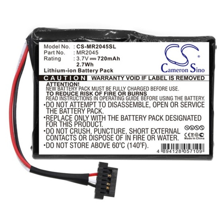 Cameron sino li-ion akkumulátor, 3.7v, 720mAh, kompatibilis magellan mr2045 -vel