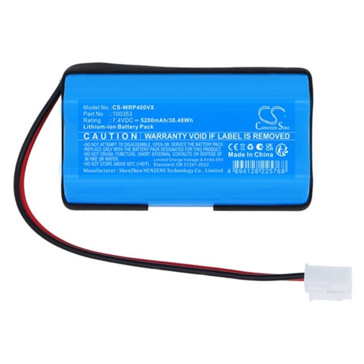 Cameron sino li-ion akkumulátor, 7.4v, 5200mAh, kompatibilis wetruner 100353 kék-vel