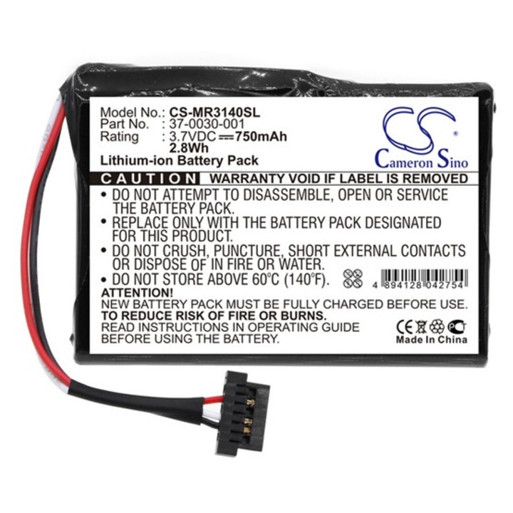Cameron sino li-ion akkumulátor, 3.7v, 750mAh, kompatibilis magellan 37-0030-001 -vel