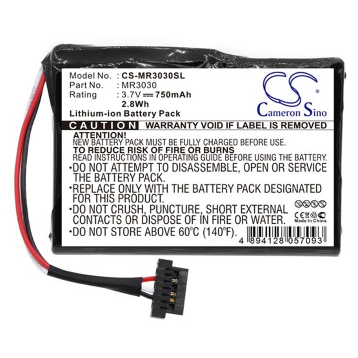 Cameron sino li-ion akkumulátor, 3.7v, 750mAh, kompatibilis magellan mr3030 -vel