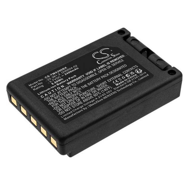 Cameron sino li-ion akkumulátor, 3.7v, 2400mAh, kompatibilis teleradio d00004-02 -vel