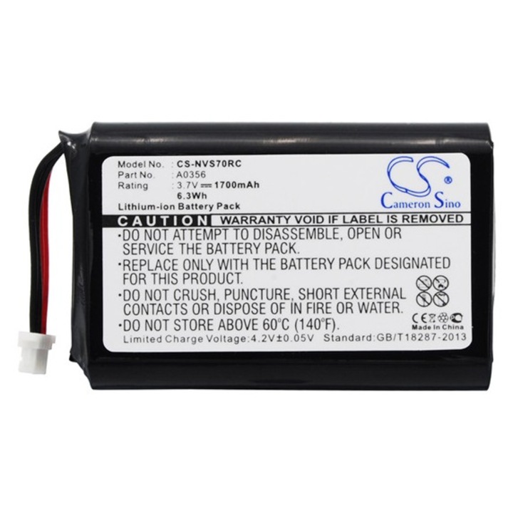 Cameron sino li-ion akkumulátor, 3.7v, 1700mAh, kompatibilis nevo a0356 -vel