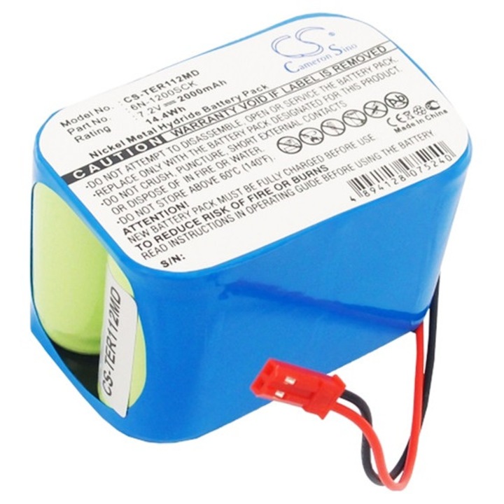 Cameron sino ni-mh akkumulátor, 7.2v, 2000mAh, kompatibilis terumo 6n-1200sck kék-vel