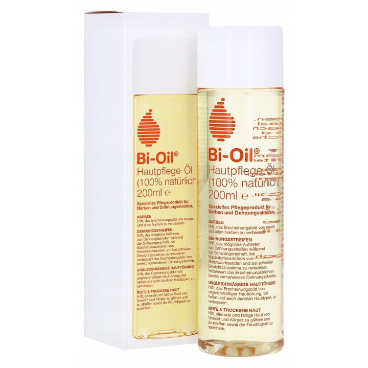 Козметично олио Bio-Oil 200мл, за белези и стрии, 100% натурален, за чувствителна кожа