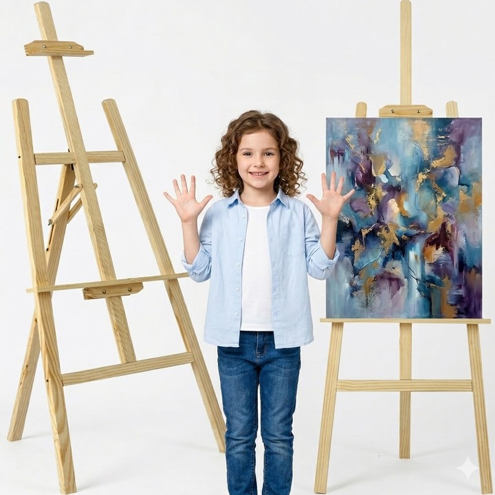 Fafestőállvány, állítható magasságú és dőlésszögű, összecsukható, hordozható, méretei 139x82x57 cm, barna színű